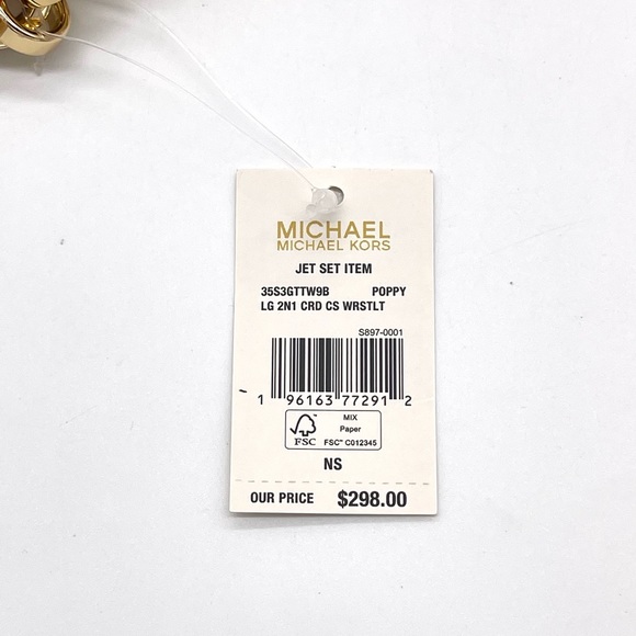 MICHAEL KORS JET SET ITEM LG 2 in
1 CARD CASE & WRISTLET - Picture 11 of 11